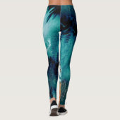 Smaragden Getijden in Beweging Leggings (Achterkant)