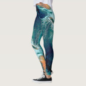 Smaragden Getijden in Beweging Leggings (Links)