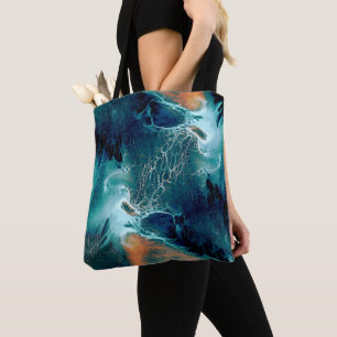 Smaragden Getijden in Beweging Tote Bag