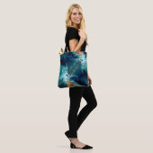 Smaragden Getijden in Beweging Tote Bag (Op model)