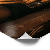 Smaragden Hart, Gouden Ale | Middeleeuwse Ierse Ma Perfect Poster (Hoek)