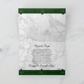 Smaragden Hart St. Patrick's Day Vakantiegroetkaar Feestdagen Kaart (Binnen)