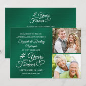 Smaragden Jubileum Hartjes JAAR IN DE EEUWIGHEID I Kaart (Voorkant / Achterkant)