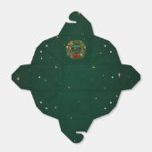 Smaragden Krans Kerstfeest Bedankdoosjes (Uitgevouwen)