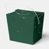 Smaragden Krans Kerstfeest Bedankdoosjes (Achterkant)