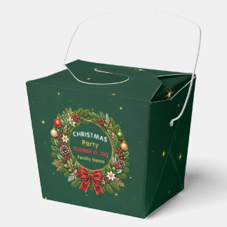 Smaragden Krans Kerstfeest Bedankdoosjes