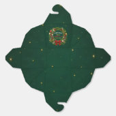 Smaragden Krans Kerstfeest Bedankdoosjes (Ongevouwen)