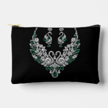 Smaragden Kristallen Zwanen | Luxe Sieraden