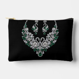 Smaragden Kristallen Zwanen | Luxe Sieraden Etui