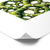 Smaragden Rooster Poster (Hoek)