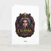 Smaragden Woud Calavera – Groene Botanische Kaart (Achterkant)