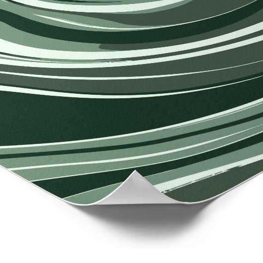 Smaragdgolven abstract ontwerp poster (Hoek)