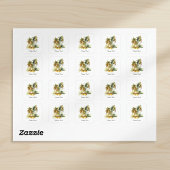 Smaragdgroen Baldakijn, op maat Vierkante Sticker