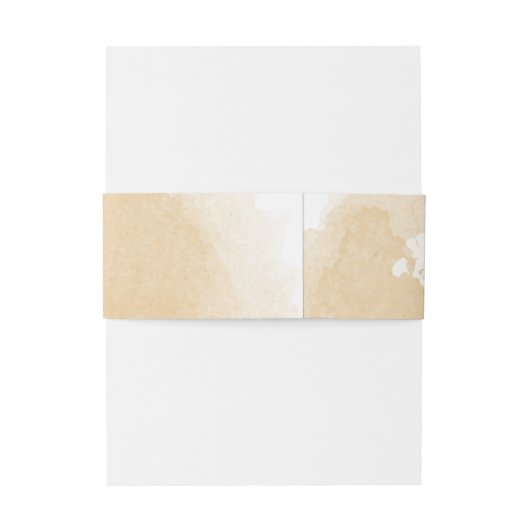 Smaragdgroen beige goud botanische bruiloft uitnodigingen wikkel (Achterkant Voorbeeld)