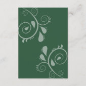 smaragdgroen betoverd bos informatiekaartje (Achterkant)