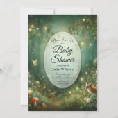 smaragdgroen betoverd bos kaart (Voorkant)