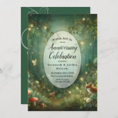 smaragdgroen betoverd bos kaart (Voorkant / Achterkant)