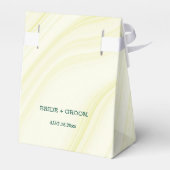 smaragdgroen bloemen goudblad bedankdoosjes (Achterkant)