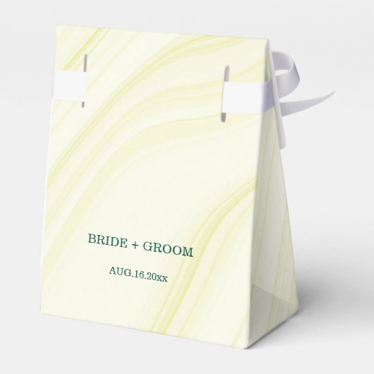 smaragdgroen bloemen goudblad bedankdoosjes (Achterkant)