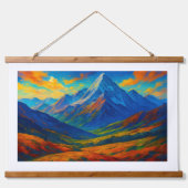 Smaragdgroen Bos Waterverf Canvas Hangend Wandkleed (Voorkant)