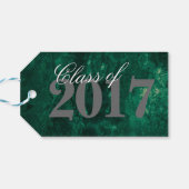 Smaragdgroen | Deep Jade Velvet Grunge Jewel Tone Cadeaulabel (Achterkant Horizontaal)