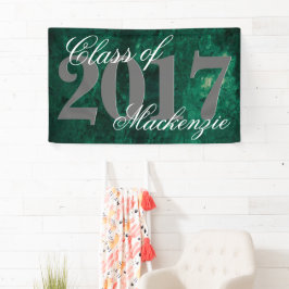 Smaragdgroen | Deep Jade Velvet Grunge Jewel Tone Spandoek