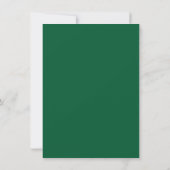 Smaragdgroen Eenvoudig Modern Script Huwelijk Bedankkaart (Achterkant)