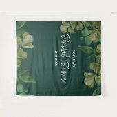 Smaragdgroen Elegant rustiek groen blad weelderig Wandkleed (Voorkant (horizontaal))