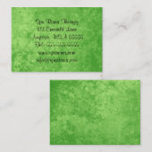 Smaragdgroen Elegant Visitekaartjes voor Vrouwen (Voorkant / Achterkant)