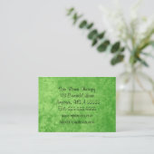 Smaragdgroen Elegant Visitekaartjes voor Vrouwen (Staand voorkant)