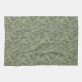 Smaragdgroen en Goud Art Deco Patroon Theedoek (Horizontaal)