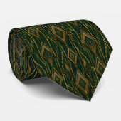 Smaragdgroen en gouden Art Deco-diamant Stropdas (Opgerold)