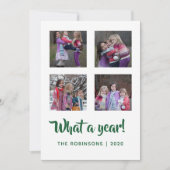 Smaragdgroen en gouden fluwelen damast Kerstmis Feestdagenkaart (Voorkant)