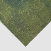 Smaragdgroen en Gouden Script Tissuepapier (Detail)