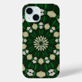 Smaragdgroen en ivoor Glas Case-Mate iPhone Case (Achterkant)