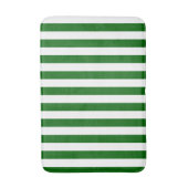 Smaragdgroen en witte verticale strepen badmat (Voorkant Verticaal)