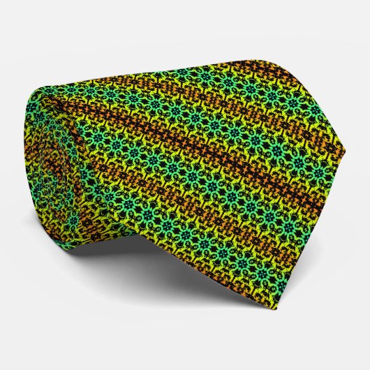 Smaragdgroen Gif Stropdas (Opgerold)