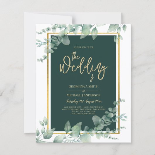 Smaragdgroen Goud FOTOBRUILOODING (Voorkant)