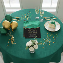 Smaragdgroen Goud Glitter Waterverf