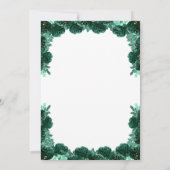 Smaragdgroen goud tiara prinses quinceañera kaart (Achterkant)