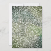 Smaragdgroen goud Walima Invitation Kaart (Achterkant)