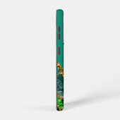 Smaragdgroen & Gouden Agaat Geode Monogram Samsung Galaxy Hoesje (Rechterkant)