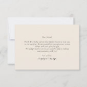 Smaragdgroen & Gouden Loof Thank You Kaart (Achterkant)