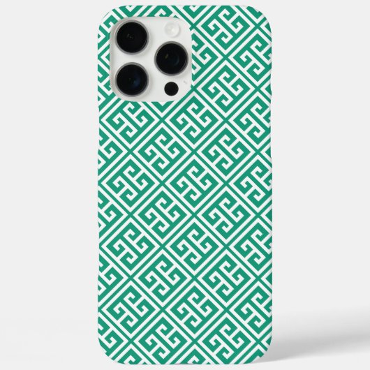 Smaragdgroen Grieks Zeer belangrijk Patroon Case-Mate iPhone Case (Achterkant)
