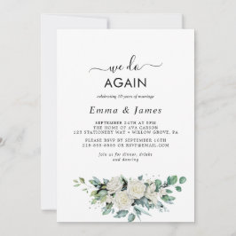 Smaragdgroen Groen "We Doen het Opnieuw" Huwelijks Kaart