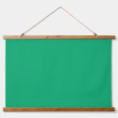 Smaragdgroen hangend wandtapijt - wandkleed (Voorkant)