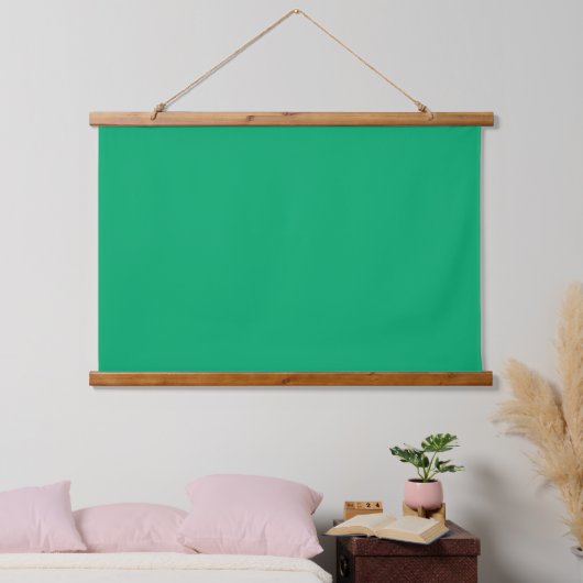 Smaragdgroen hangend wandtapijt - wandkleed (Slaapkamer)