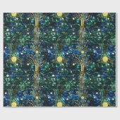 Smaragdgroen hemelboom Glas in lood Cadeaupapier (Vlak)