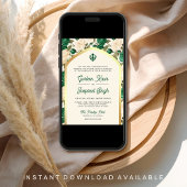 Smaragdgroen Ivoor Bloemen Alles in een Sikh bruil