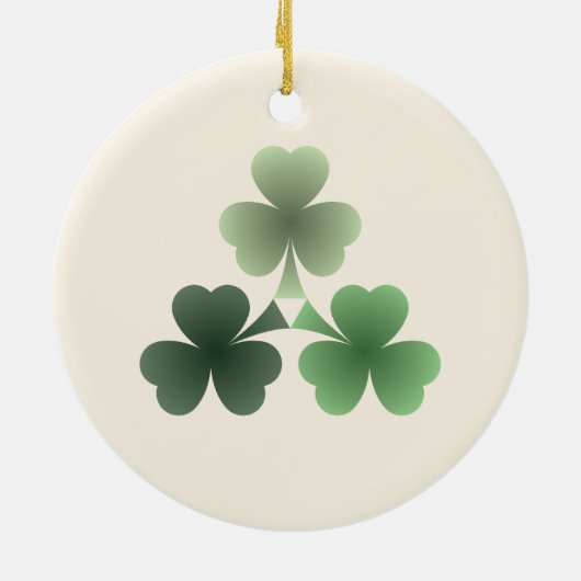 smaragdgroen keramisch ornament (Achterkant)